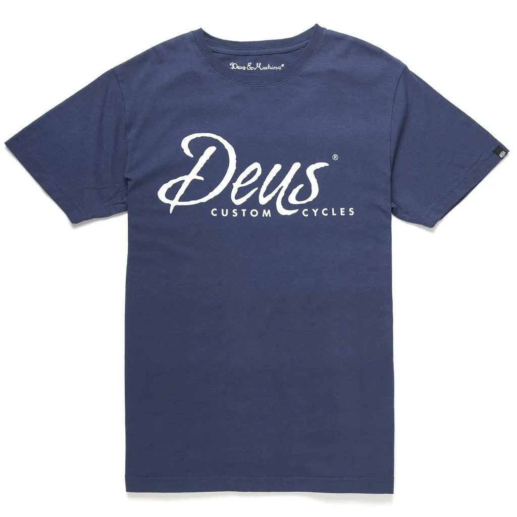 Deus Custom Tee - Navy sold by Deus Ex Machina