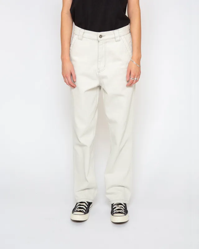 Master Pant - Bleached White sold by Deus Ex Machina