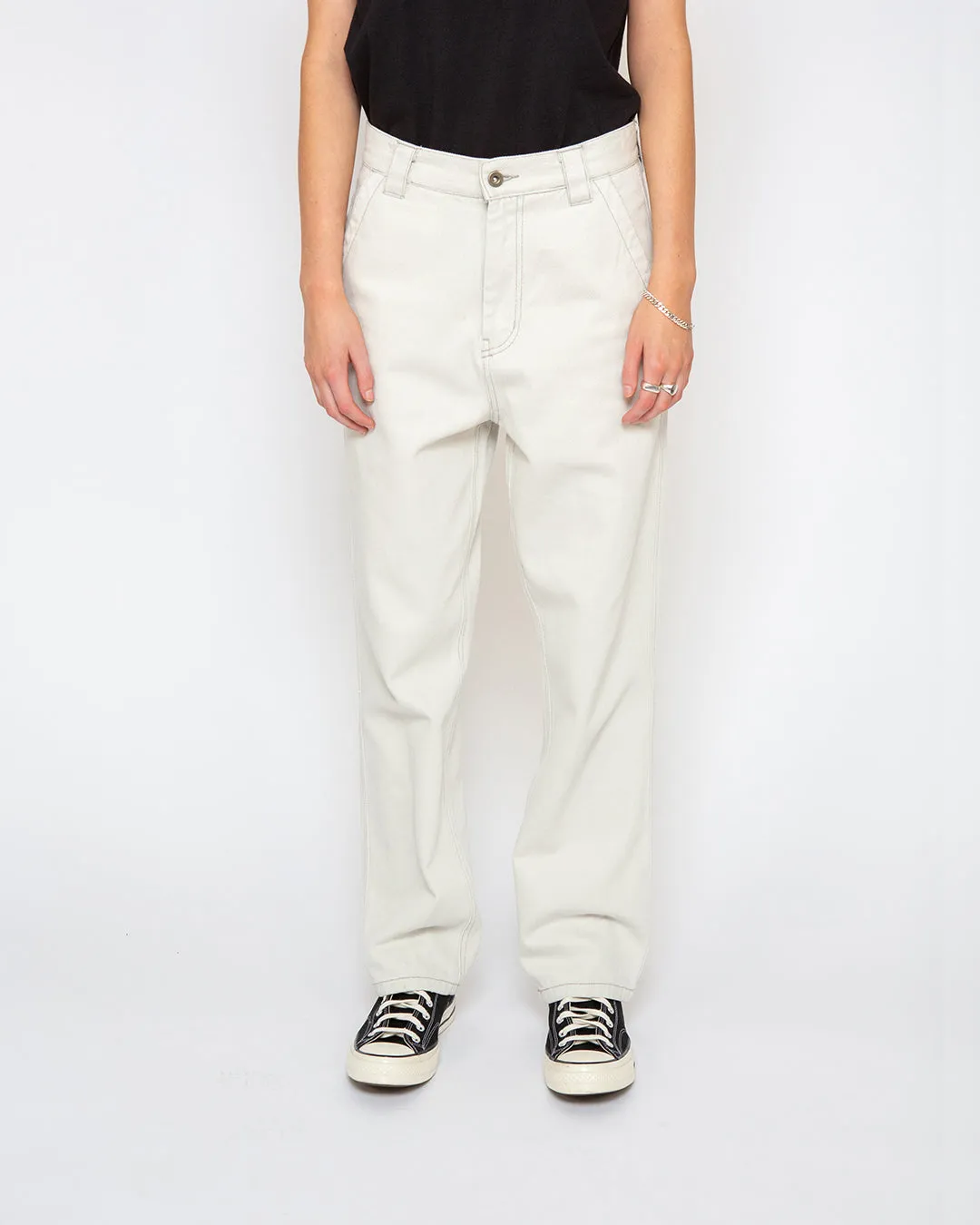 Master Pant - Bleached White sold by Deus Ex Machina