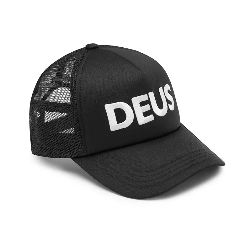 Caps Trucker Hat - Black made by Deus Ex Machina