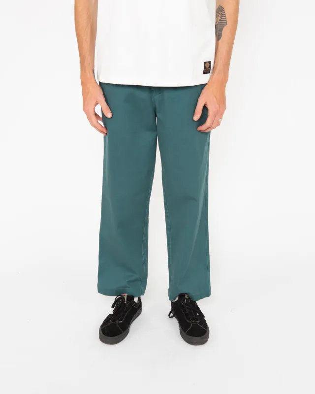 Taylor Record Pant - Teal sold by Deus Ex Machina