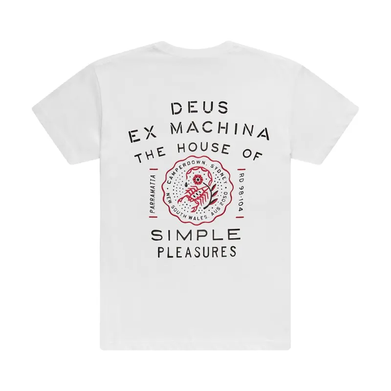 Camperdown Address Tee - Vintage White sold by Deus Ex Machina