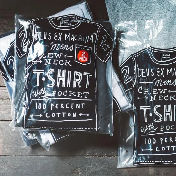 Deus 2 Pack Tees - Athletic Grey sold by Deus Ex Machina product image thumbnail 5