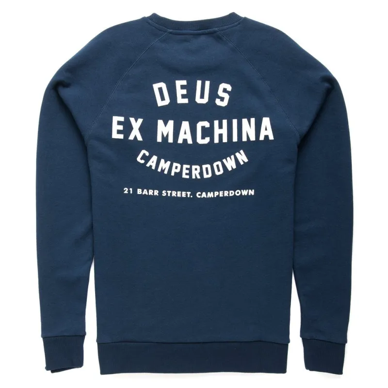 Camperdown Address Crew - Navy sold by Deus Ex Machina