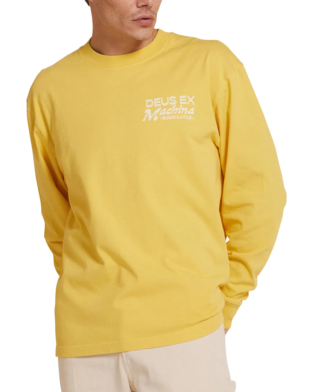 Last Resort Ls Tee - Mimosa Gold sold by Deus Ex Machina