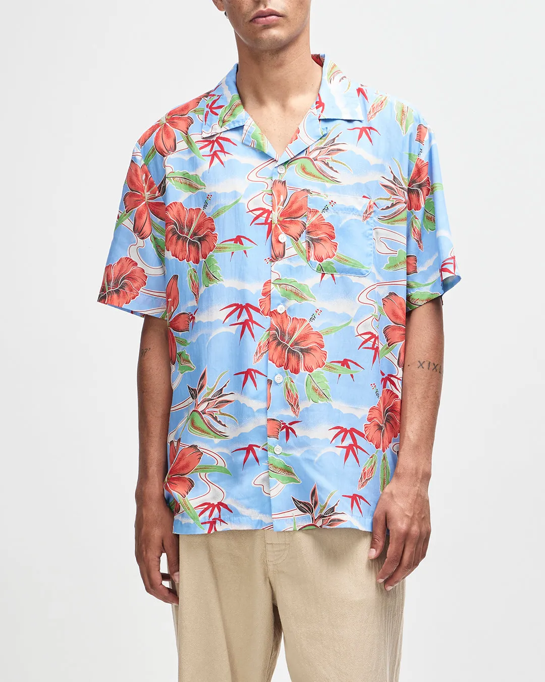 Broadus Shirt - Blue sold by Deus Ex Machina