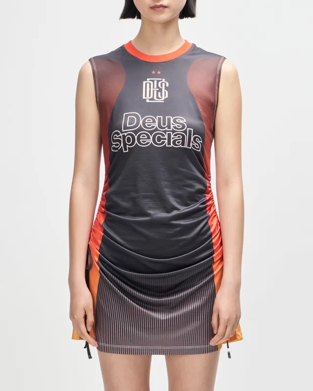 De Soleil Moto Dress - Java Sunset made by Deus Ex Machina