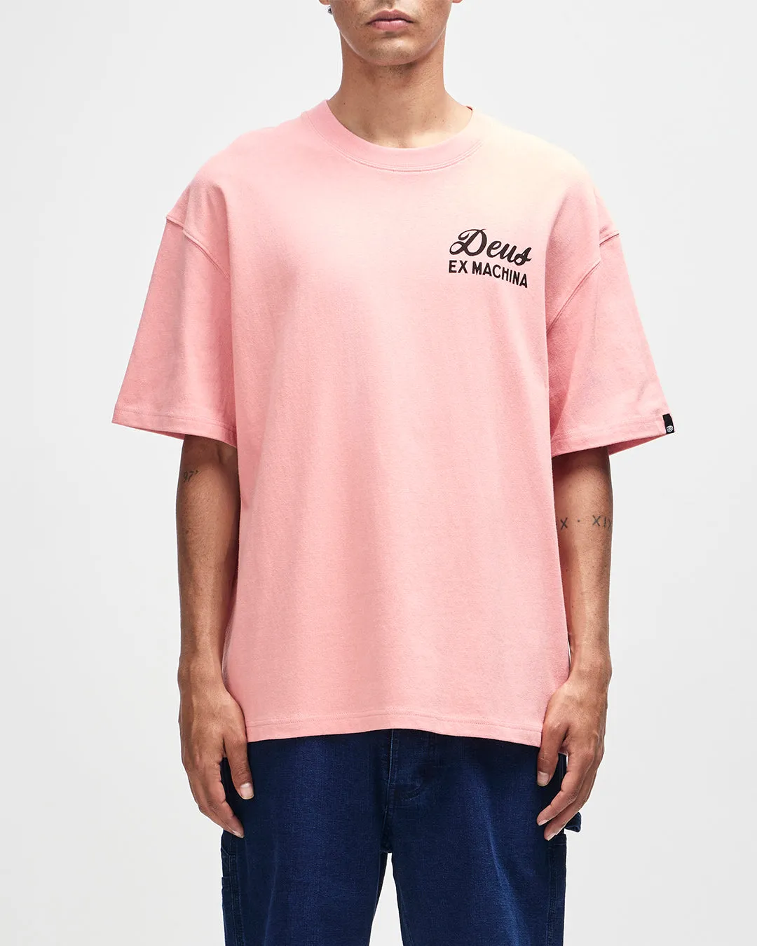 Seoul Sign Tee - Lobster Bisque Pink sold by Deus Ex Machina