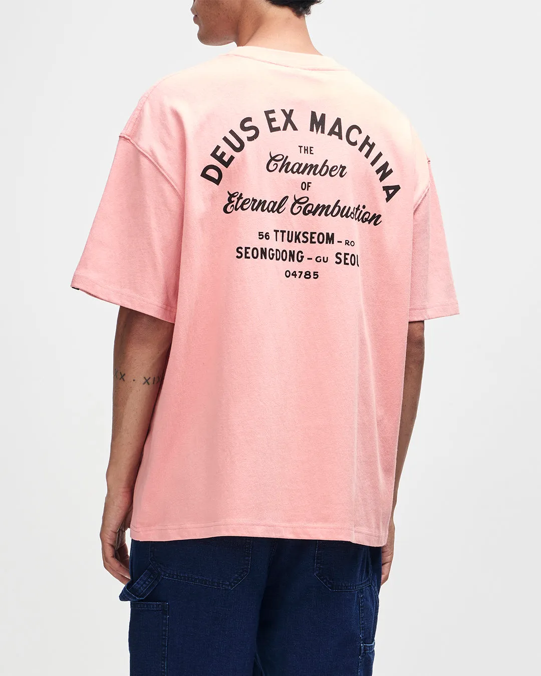 Seoul Sign Tee - Lobster Bisque Pink sold by Deus Ex Machina product image thumbnail 2