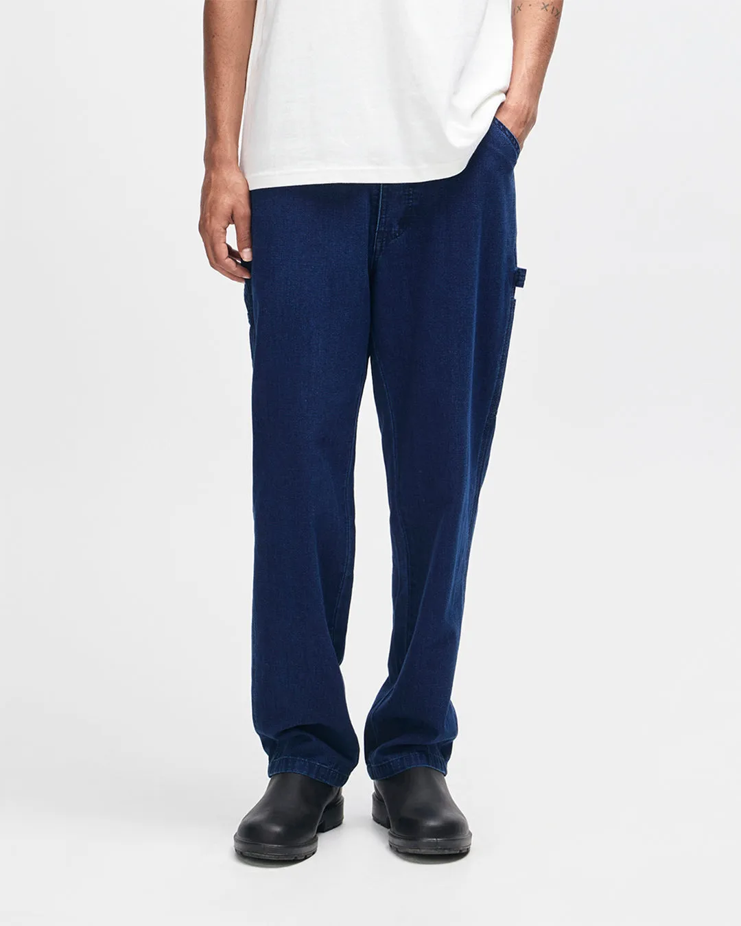 Big Fella Chambray Pant - Indigo sold by Deus Ex Machina