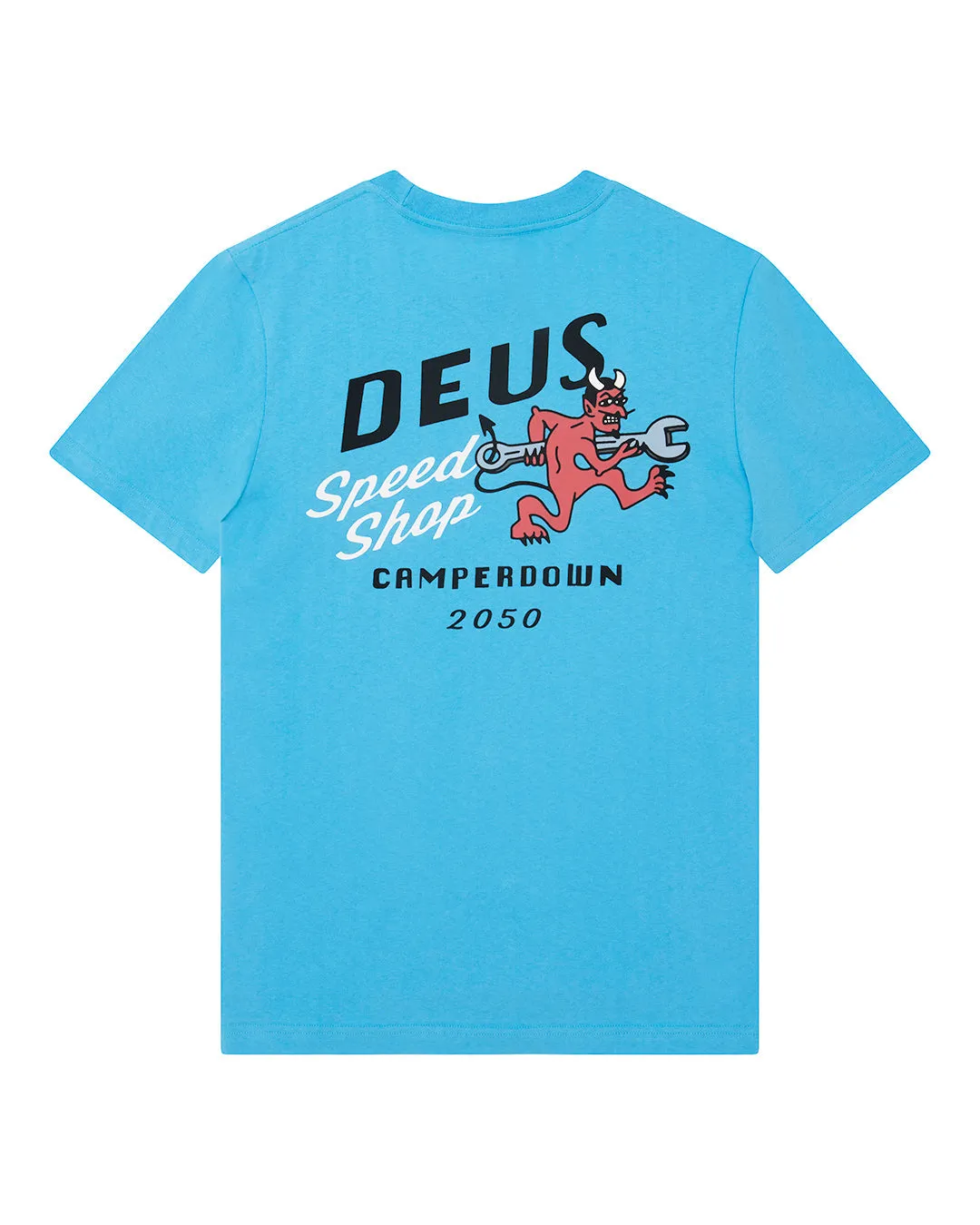 Dogleg Tee - Bonnie Blue sold by Deus Ex Machina product image thumbnail 4