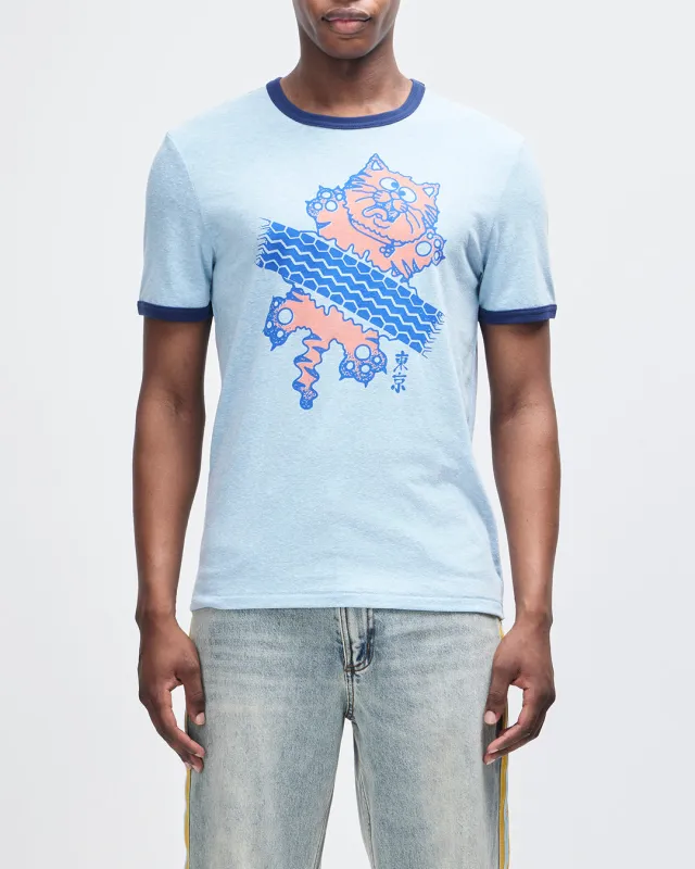 Flat Out Tee - Strong Blue sold by Deus Ex Machina