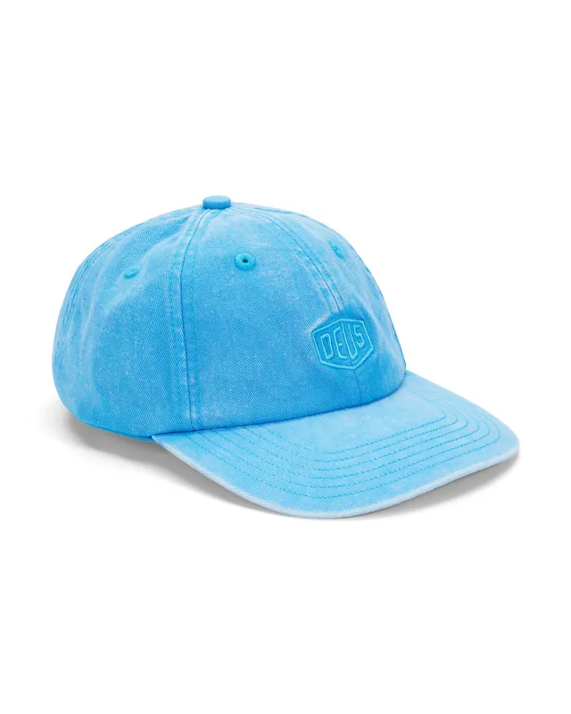 Shield Garment Dyed Dad Cap - Bonnie Blue sold by Deus Ex Machina