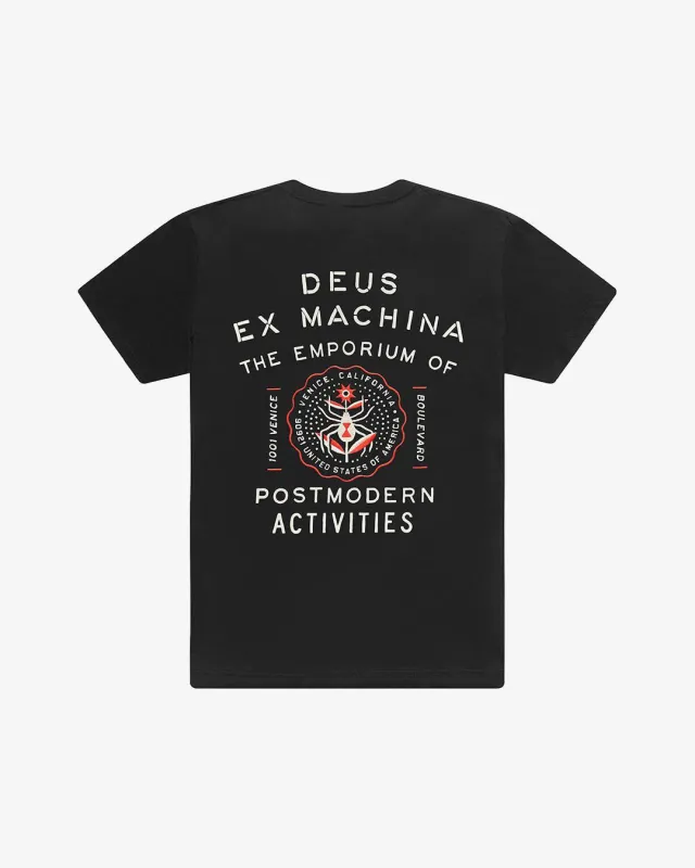 Venice Address Tee - Black made by Deus Ex Machina