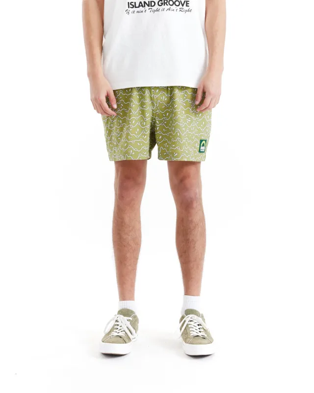 Phosphene Boardshort - Pear made by Deus Ex Machina