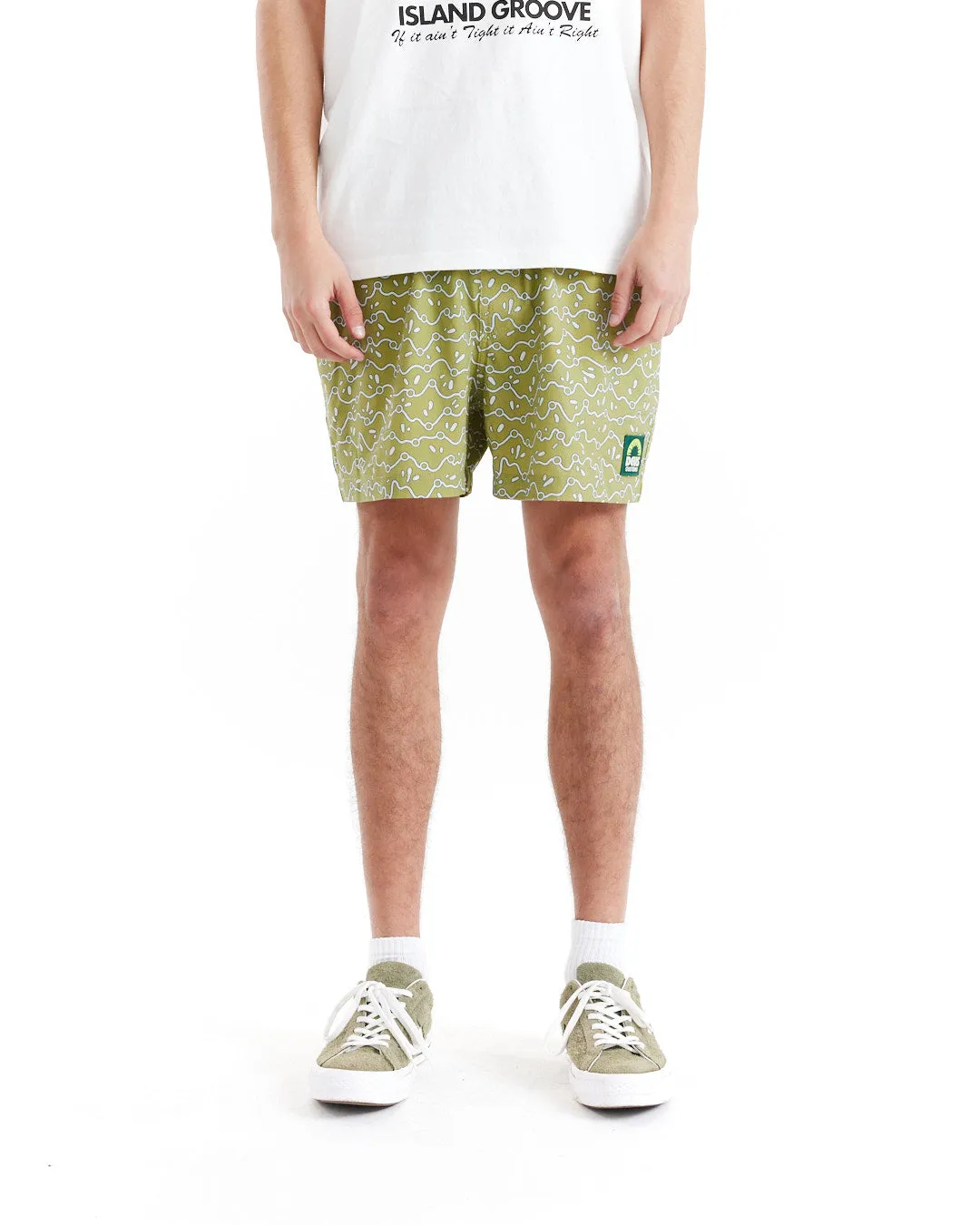 Phosphene Boardshort - Pear sold by Deus Ex Machina