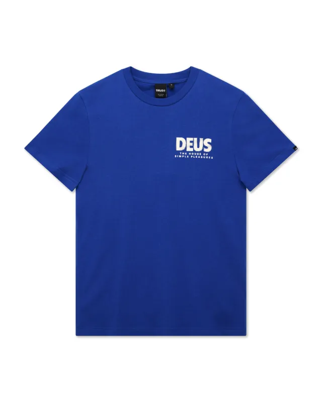 Chromium Tee - Classic Blue made by Deus Ex Machina