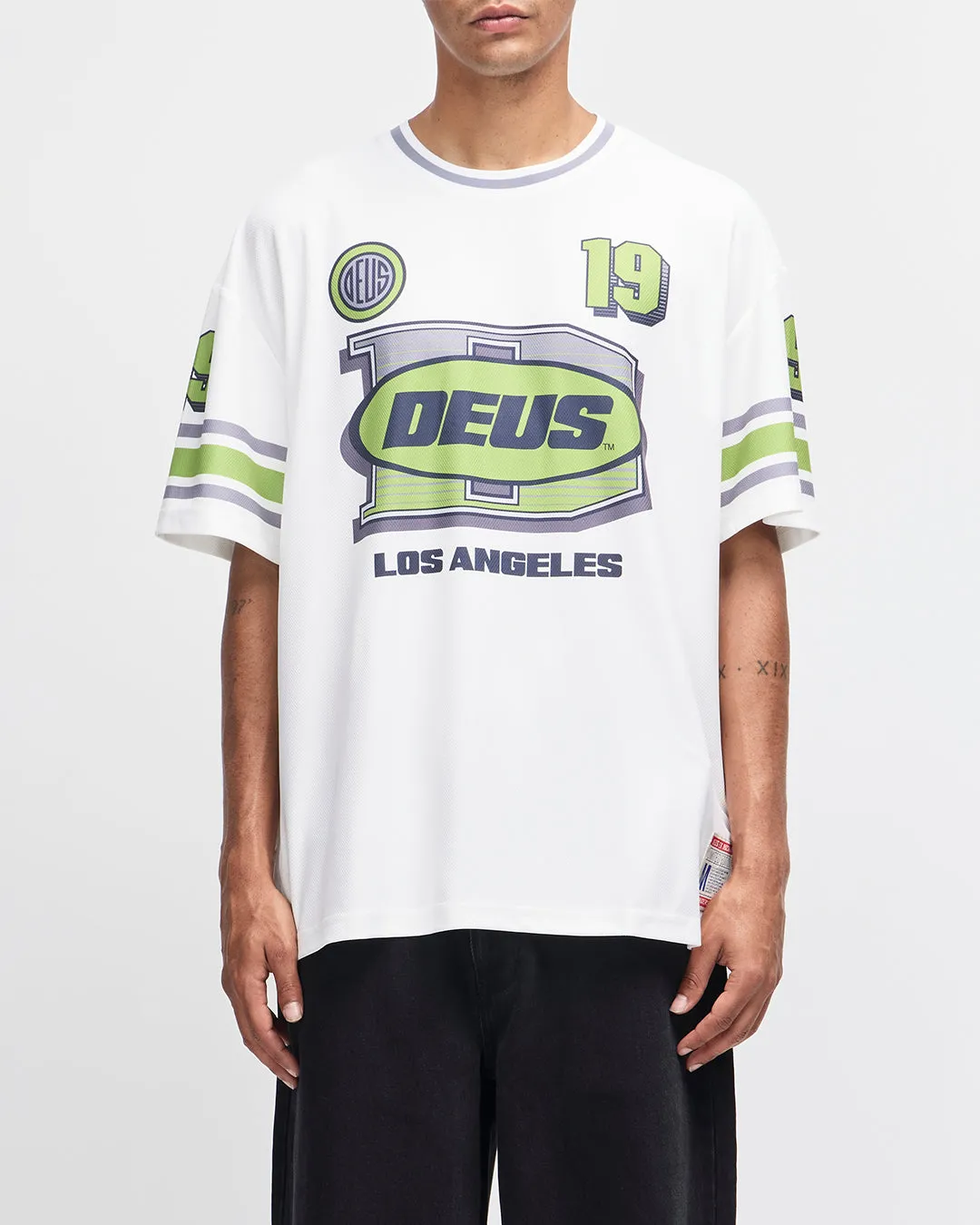 OHMS Moto Tee - White sold by Deus Ex Machina
