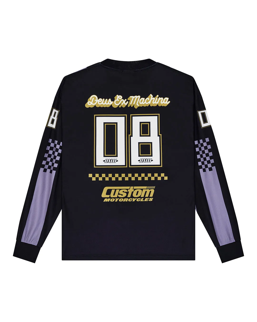 Threepeat Moto Jersey - Black Combo sold by Deus Ex Machina product image thumbnail 4
