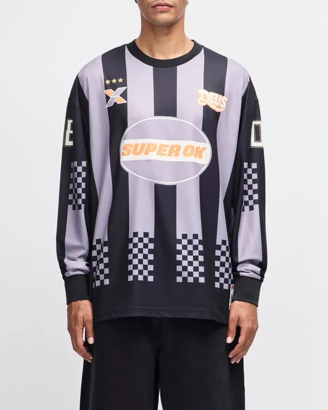 Threepeat Moto Jersey - Black Combo made by Deus Ex Machina