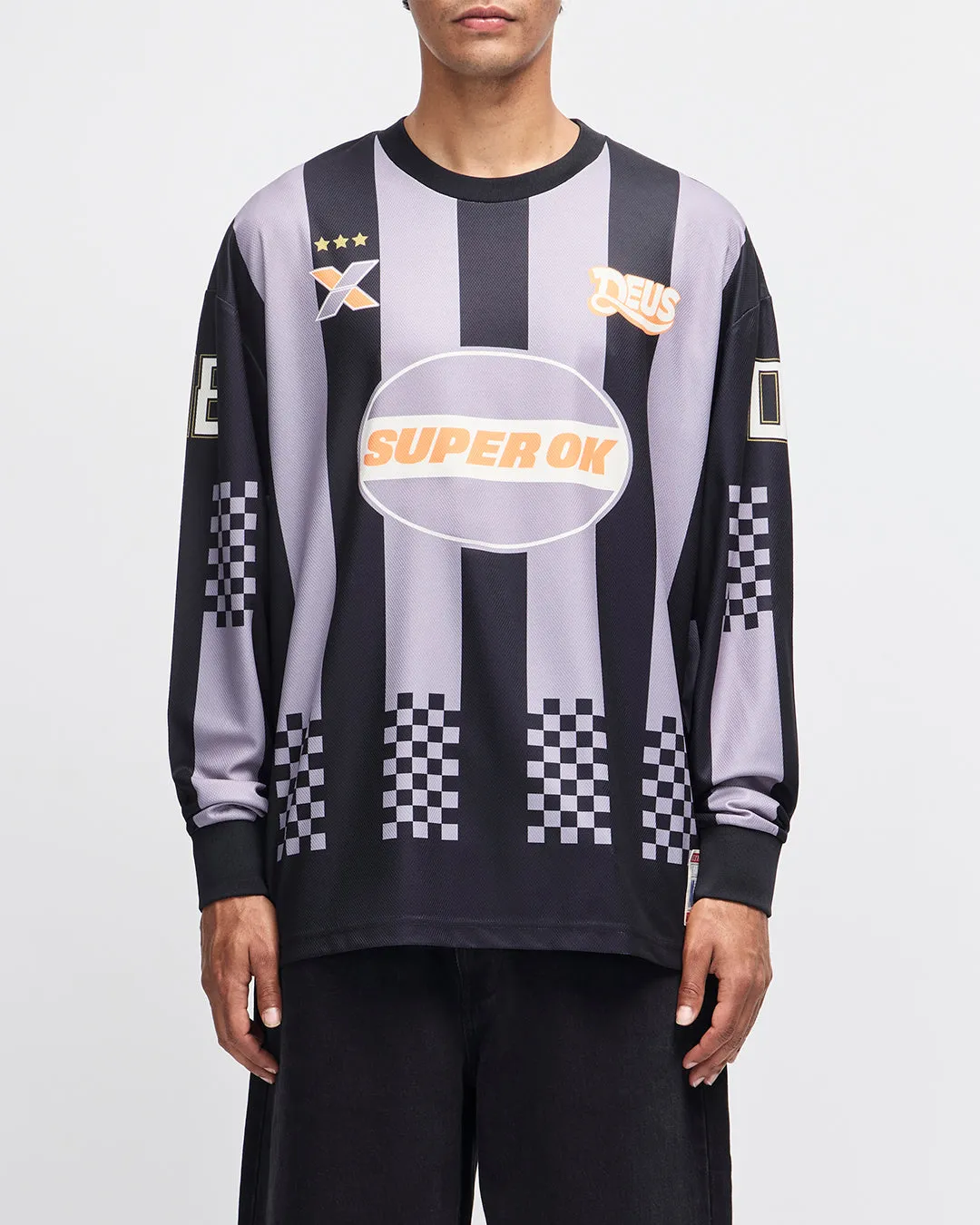 Threepeat Moto Jersey - Black Combo sold by Deus Ex Machina