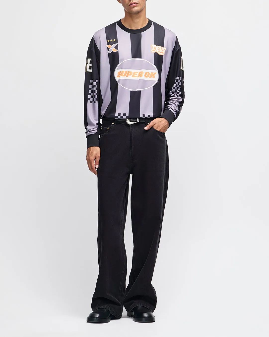 Threepeat Moto Jersey - Black Combo sold by Deus Ex Machina product image thumbnail 5