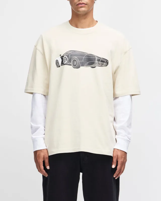 Deus x AGTZ Twin Tail Series Tee - Bone White made by Deus Ex Machina