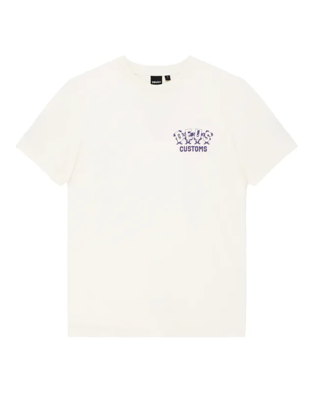 Fancy Pansy Tee - Vintage White made by Deus Ex Machina