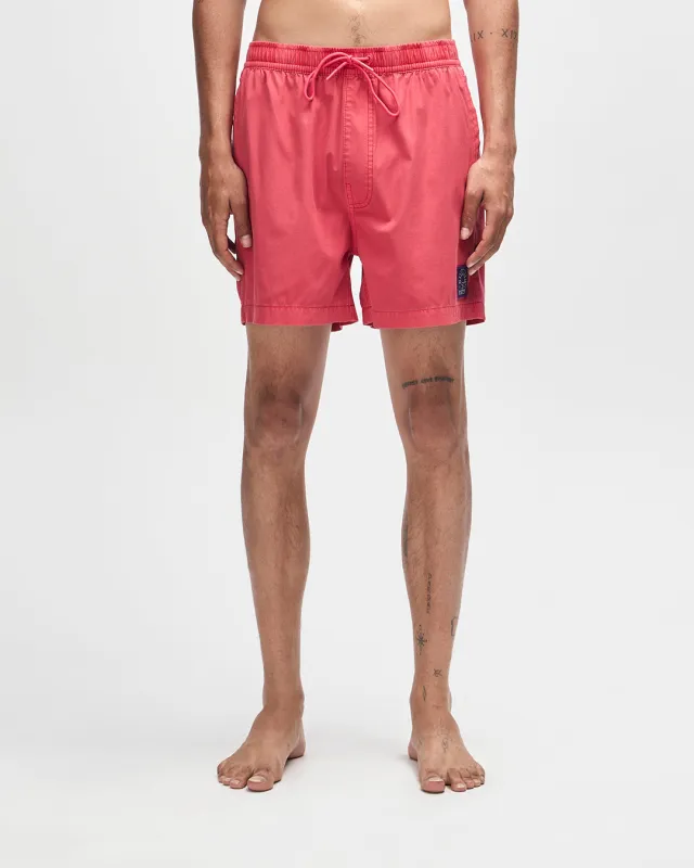 Sandbar Garment Dyed Short - Melon Red made by Deus Ex Machina