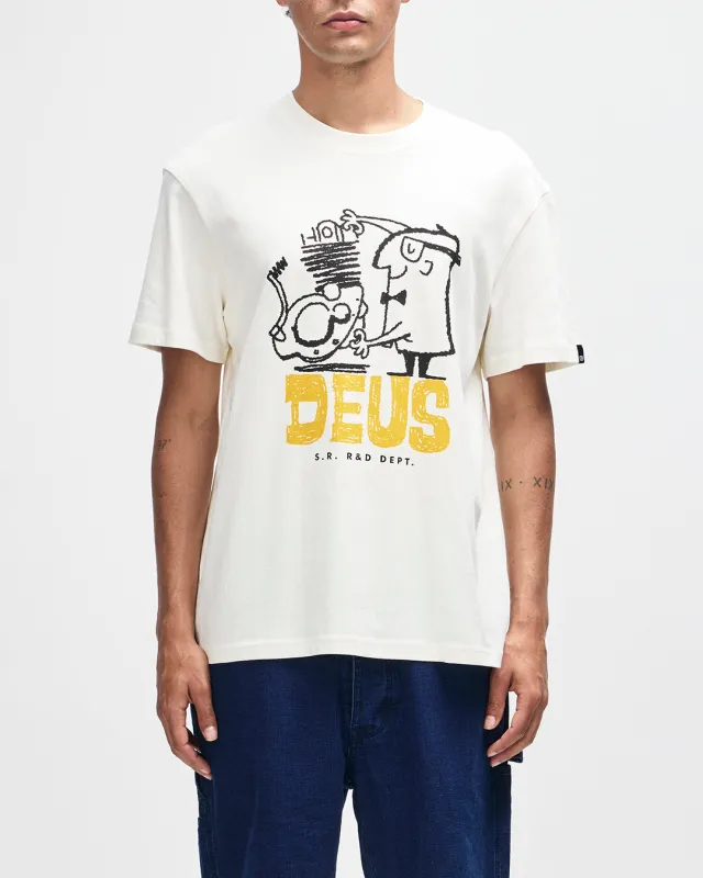 Erasarolgy Tee - Pristine White made by Deus Ex Machina