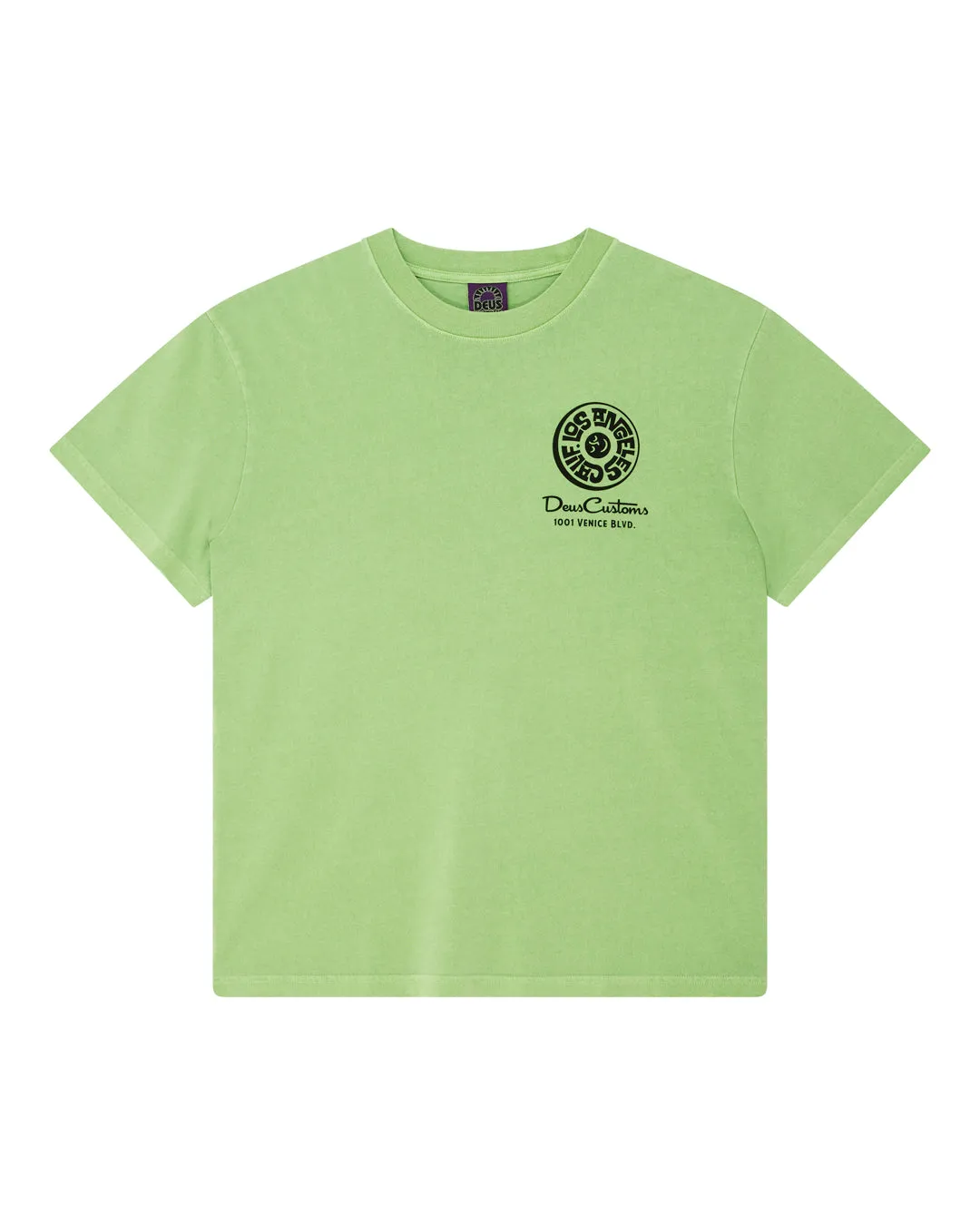 Los Angeles Address Tee - Parrot Green sold by Deus Ex Machina product image thumbnail 3