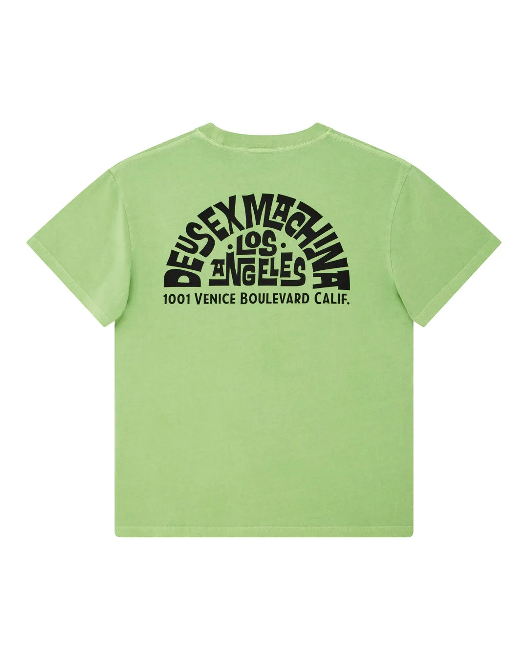 Los Angeles Address Tee - Parrot Green sold by Deus Ex Machina product image thumbnail 4