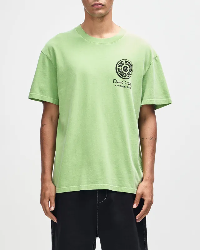 Los Angeles Address Tee - Parrot Green made by Deus Ex Machina