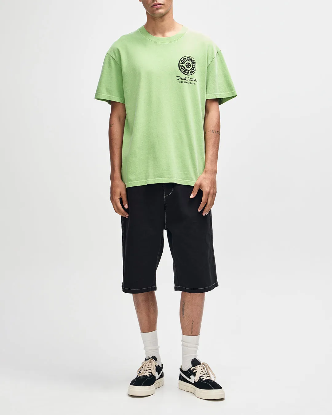 Los Angeles Address Tee - Parrot Green sold by Deus Ex Machina product image thumbnail 5