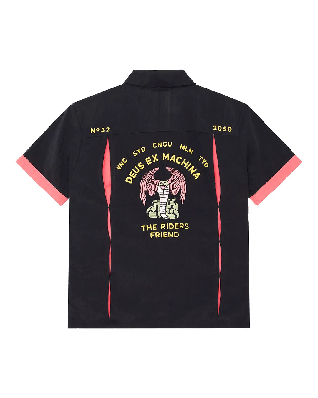 Hisssterical Bowling Shirt - Black sold by Deus Ex Machina product image thumbnail 4