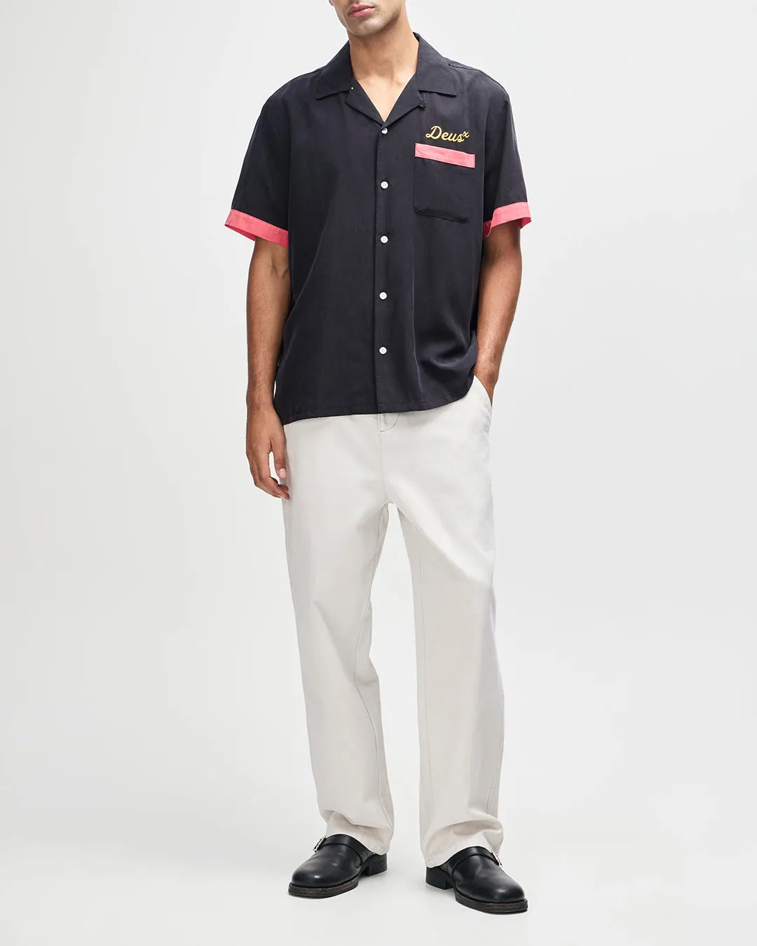 Hisssterical Bowling Shirt - Black sold by Deus Ex Machina product image thumbnail 5