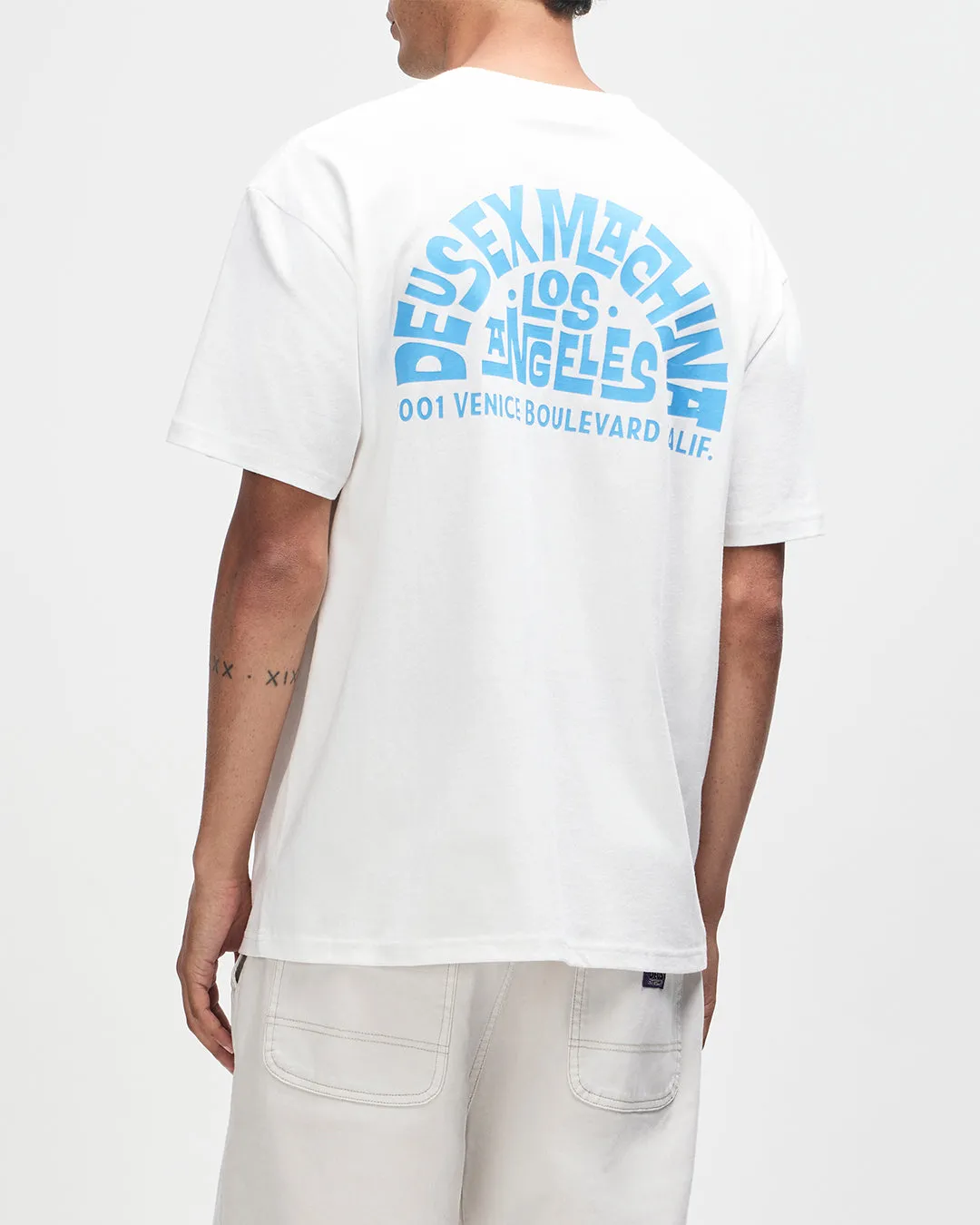 Los Angeles Address Tee - Vintage White sold by Deus Ex Machina product image thumbnail 2