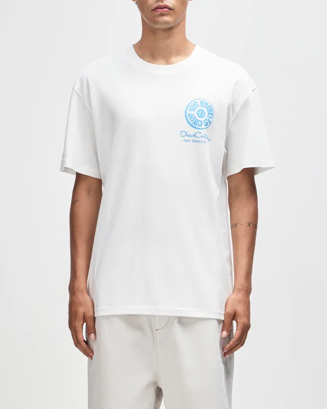 Los Angeles Address Tee - Vintage White made by Deus Ex Machina
