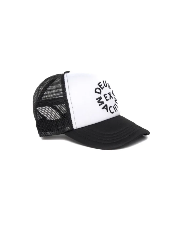 Circle Logo Trucker - Black/White made by Deus Ex Machina