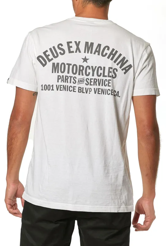 Venice Address Tee - White made by Deus Ex Machina