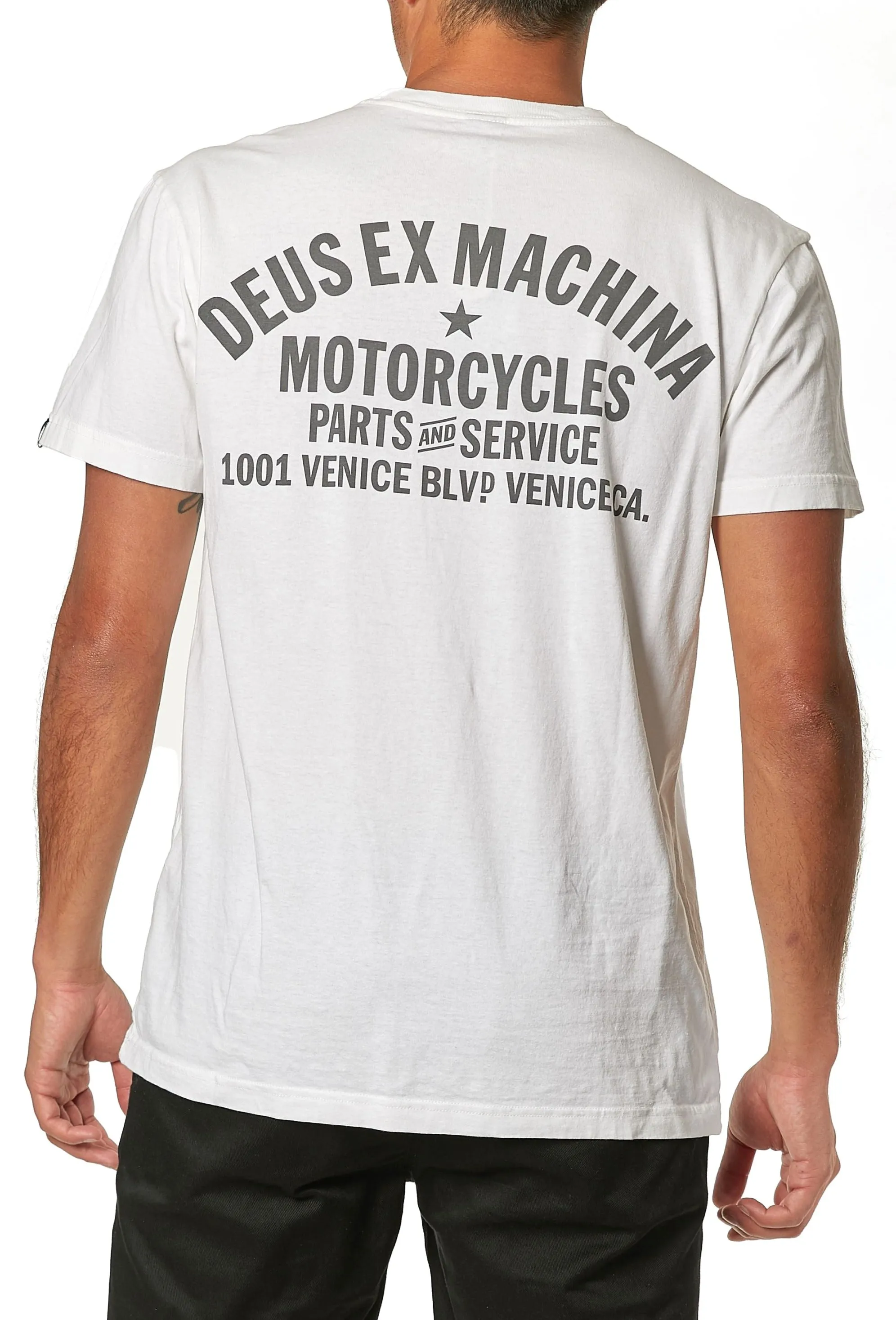 Venice Address Tee - White sold by Deus Ex Machina