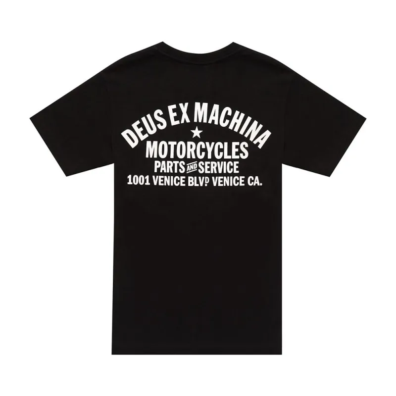 Venice Address Tee - Black made by Deus Ex Machina