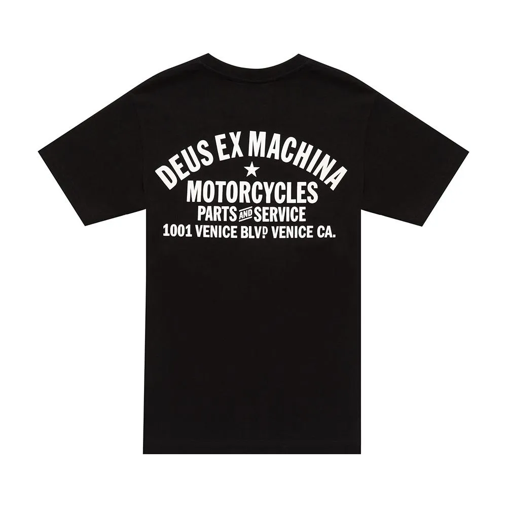 Venice Address Tee - Black sold by Deus Ex Machina