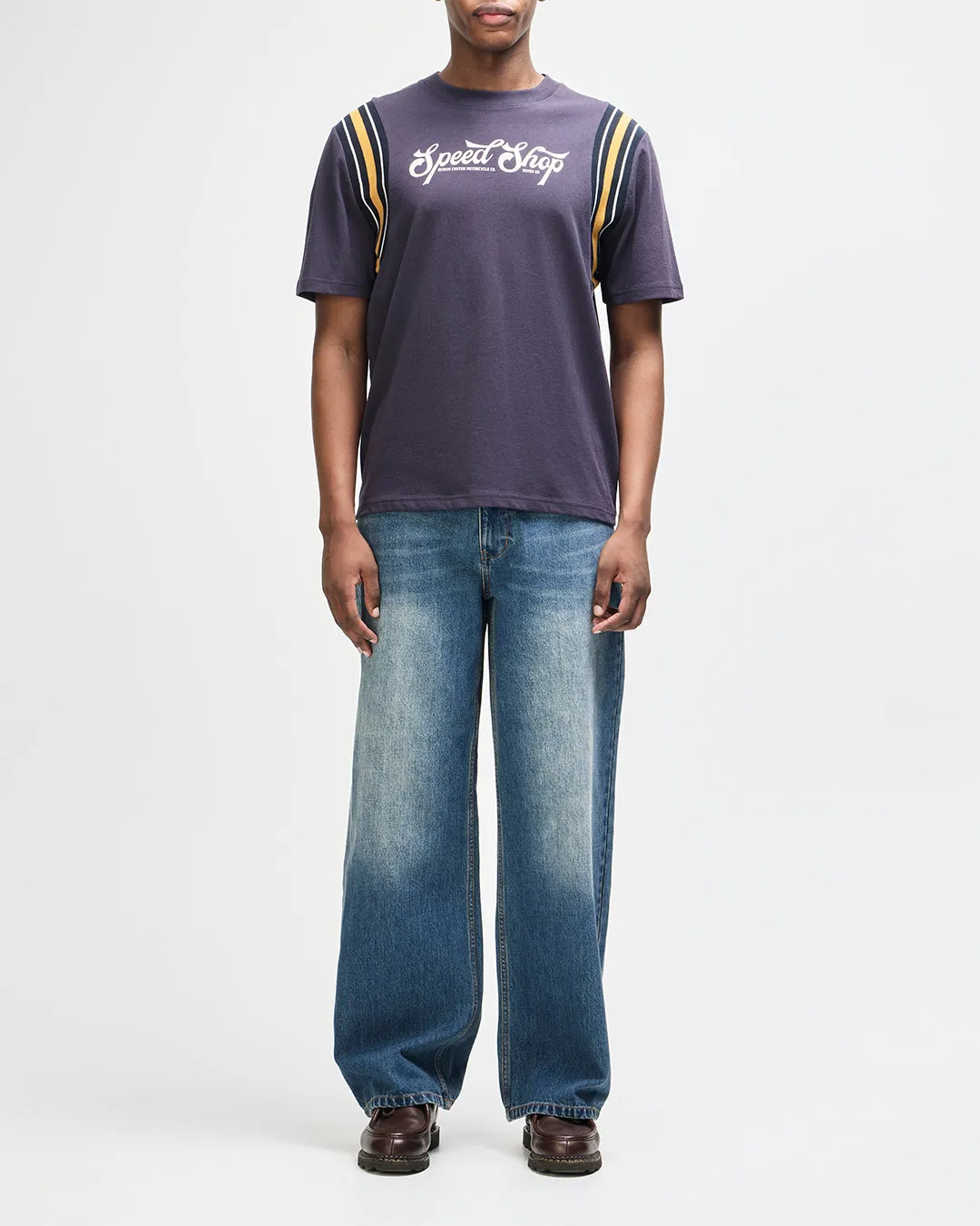 Speed Shop OS Tee - Baritone Blue sold by Deus Ex Machina product image thumbnail 3