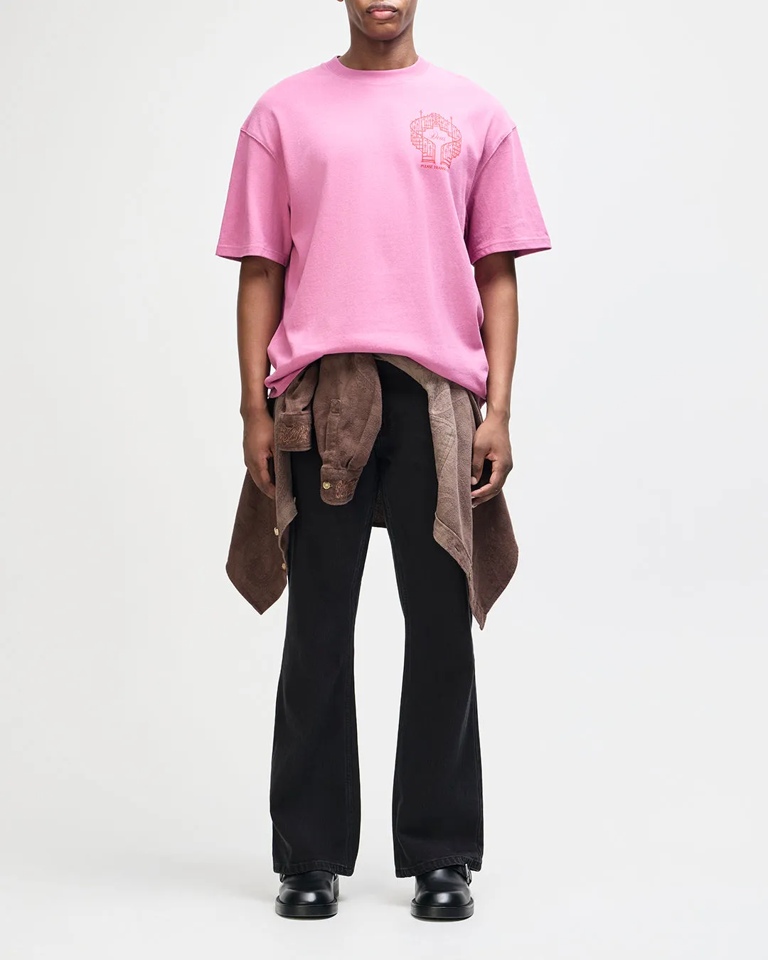 Upstairs Os Tee - Red Violet sold by Deus Ex Machina product image thumbnail 5