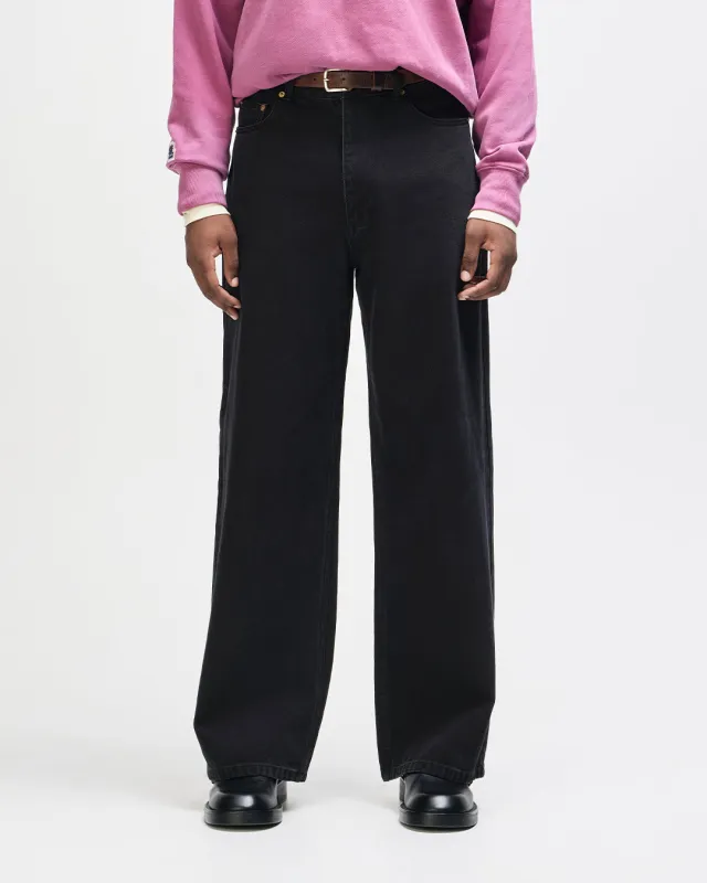 Drift Line Wide Jean - Washed Black made by Deus Ex Machina