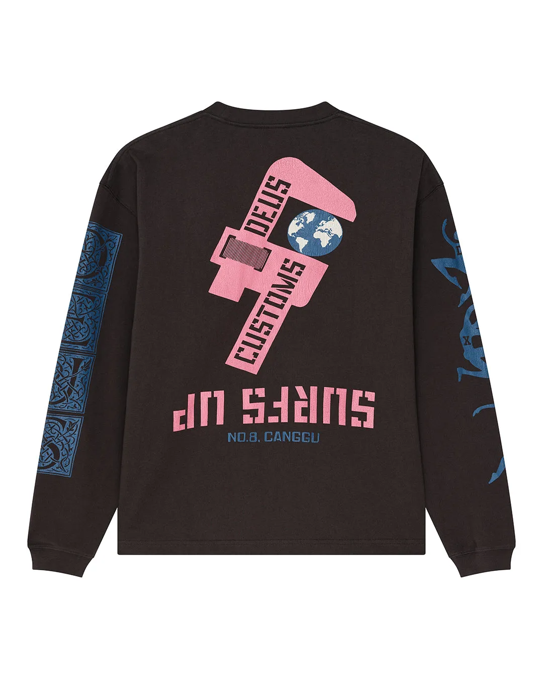 Swell Maps Os Ls Tee - Anthracite Grey sold by Deus Ex Machina product image thumbnail 4