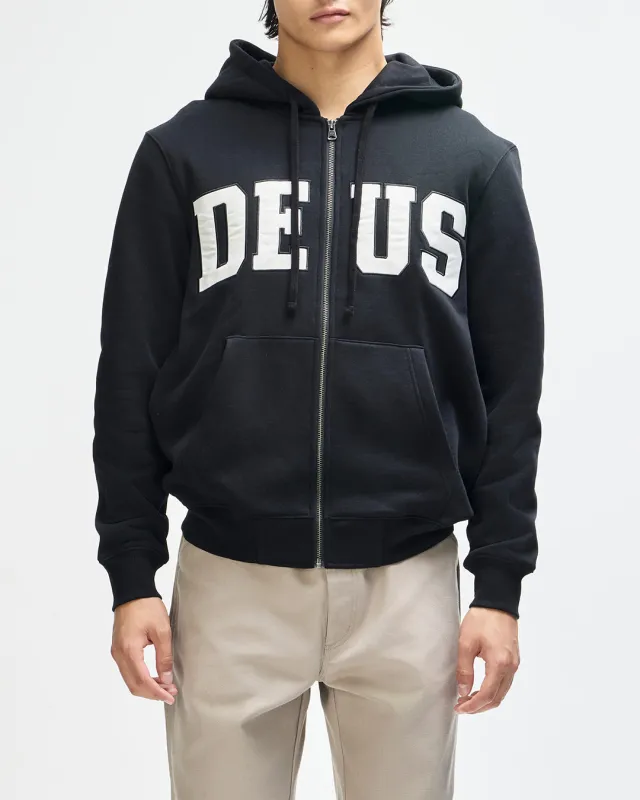 Victory Lap Zip Hoodie - Black made by Deus Ex Machina
