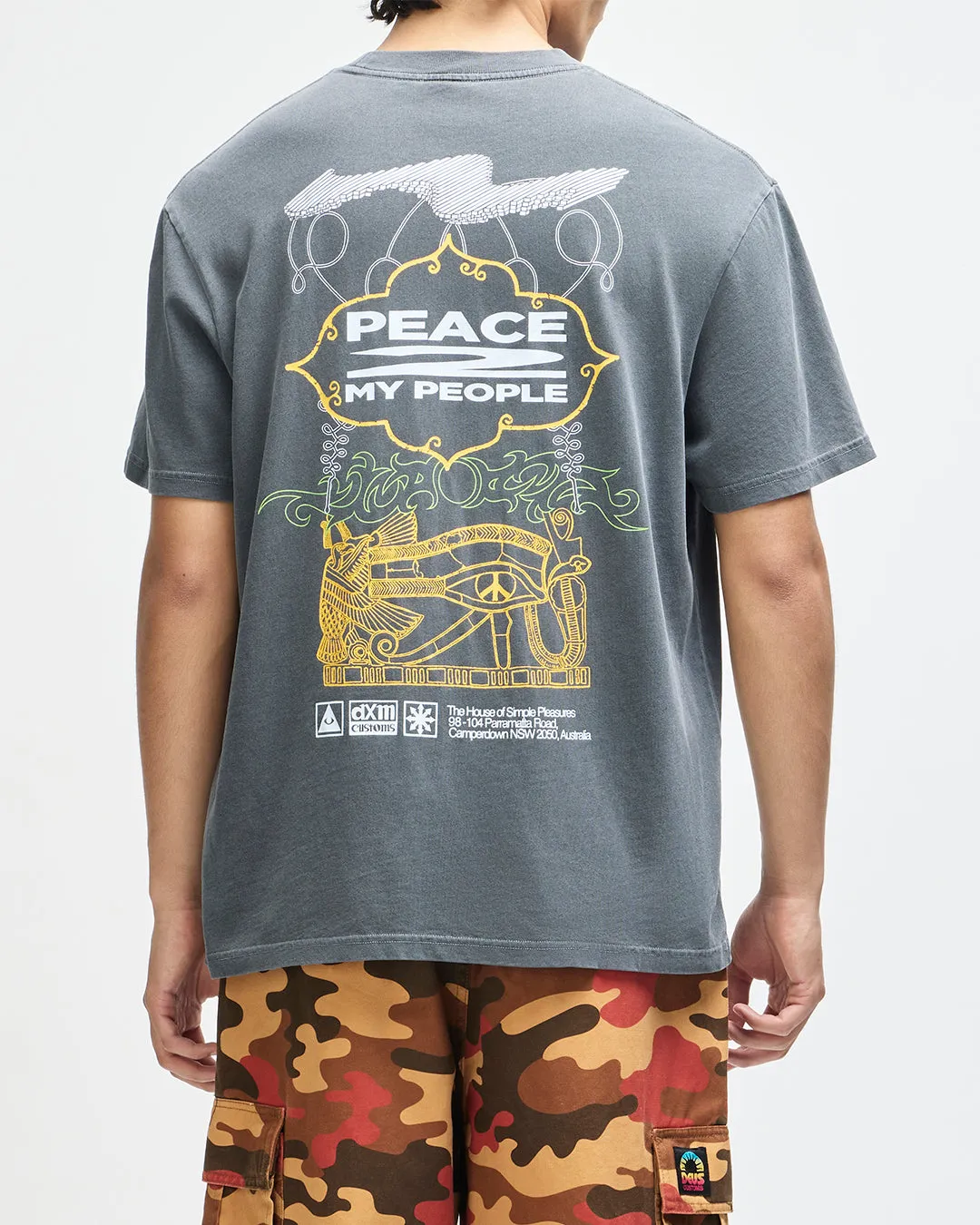 Easy Peacey Tee - Anthracite Grey sold by Deus Ex Machina product image thumbnail 2