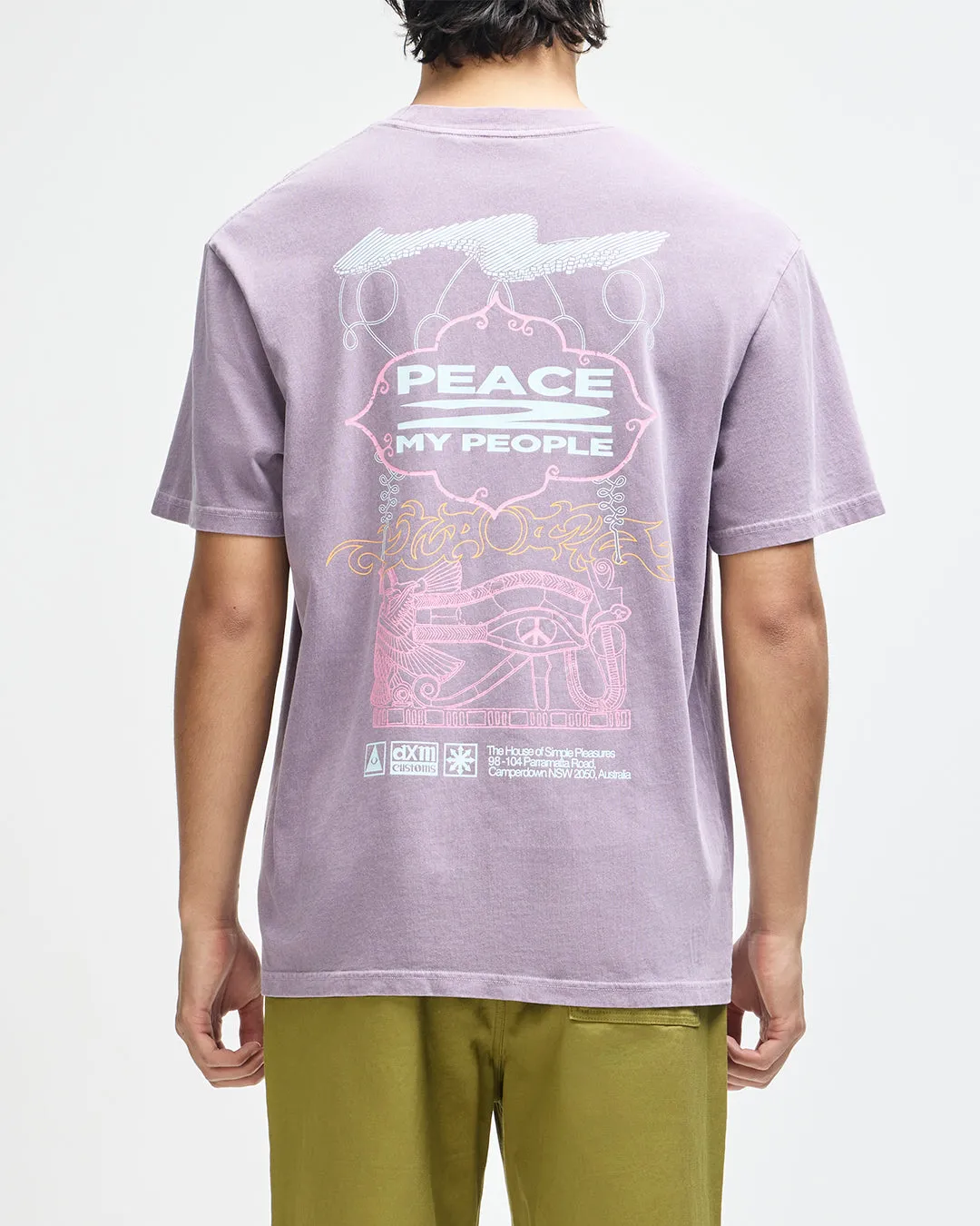 Easy Peacey Tee - Grape Purple sold by Deus Ex Machina product image thumbnail 2